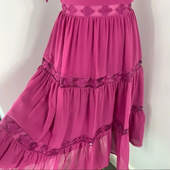 NEW Dress the Population Dream midi tiered dress - Picture 4 of 10